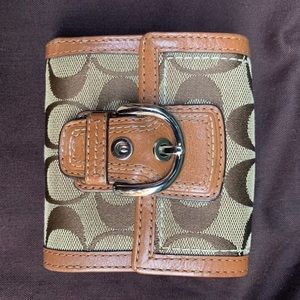 Brown Coach Leather Wallet